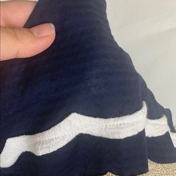 Lilly Pulitzer size 4 small one shoulder blue gold Dress stripe sirens guest - Picture 9 of 15